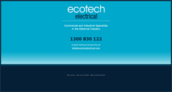 Desktop Screenshot of ecotechelectrical.com