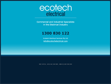 Tablet Screenshot of ecotechelectrical.com